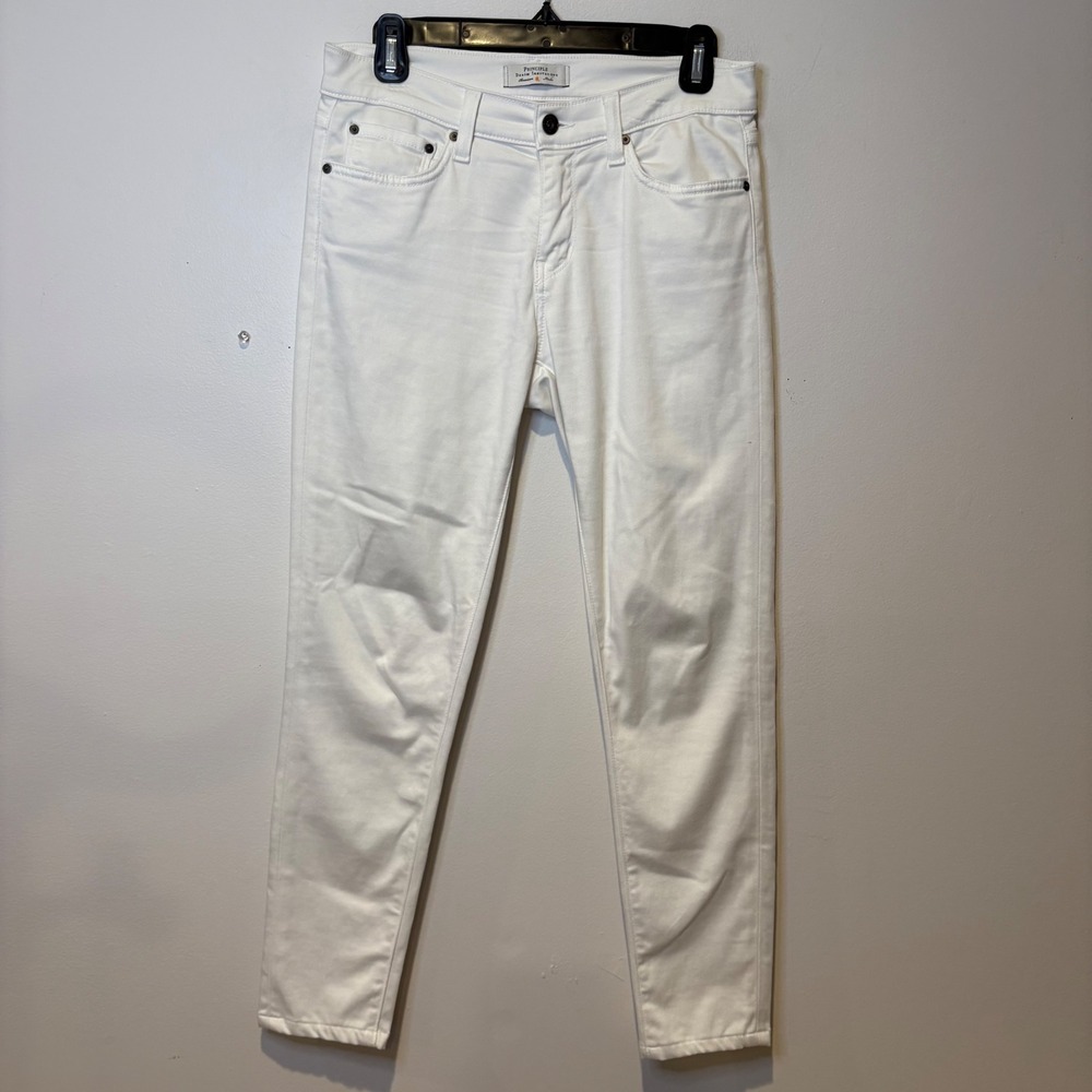 Principle Denim‎ Innovators Womens White Skinny Jeans USA Made Size 27